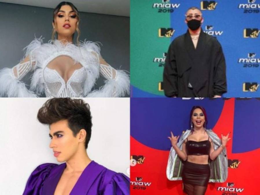 FOTOS: Famosos deslumbraron en la alfombra rosa de los Premios MTV Miaw 2019