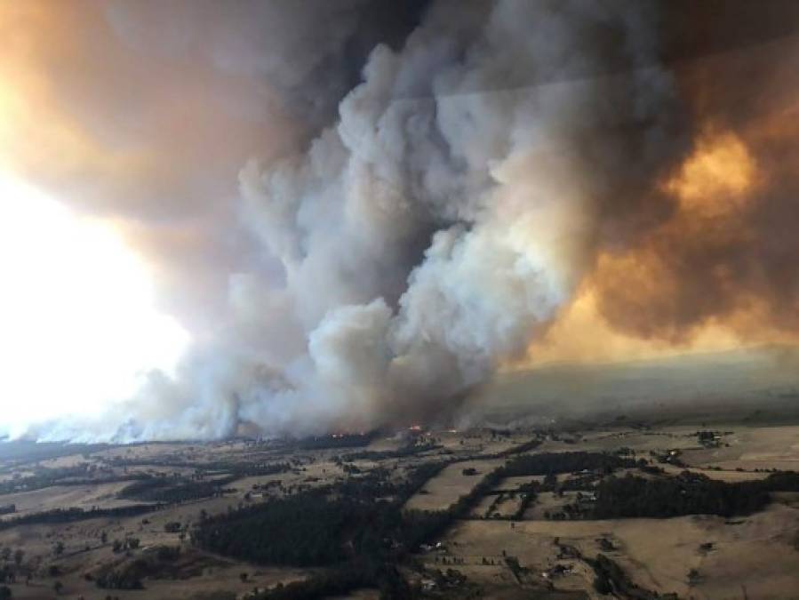 Mortíferos incendios forestales en Australia se observan desde el espacio