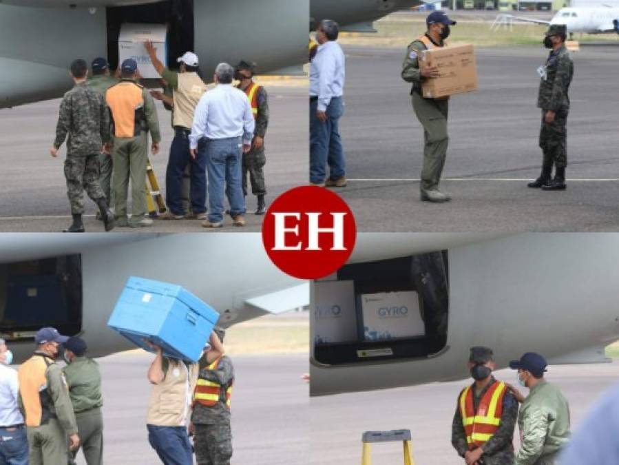 La llegada de las primeras vacunas contra el covid-19 a Honduras en fotos