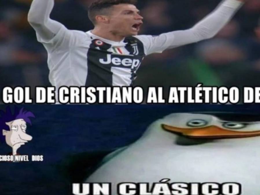Los memes que dejó el triplete de Cristiano Ronaldo con la Juventus ante Atlético de Madrid en la Champions League