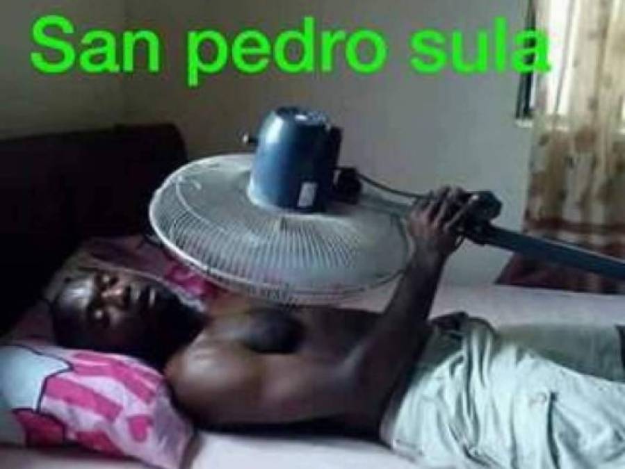 Los memes que ha generado el sofocante calor en San Pedro Sula