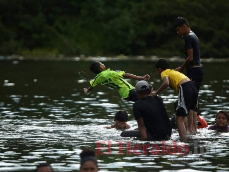 FOTOS: Entre risas, juegos y chapuzones disfrutan la Semana Santa en Pespire