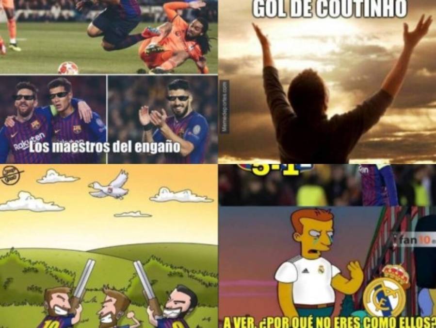 Los mejores memes de la goleada del Barcelona al Lyon en la Champions League