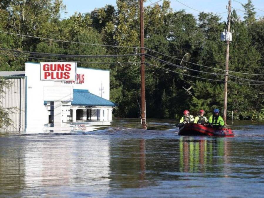 Las imágenes que muestran el desastre dejado por huracán Florence en las Carolinas