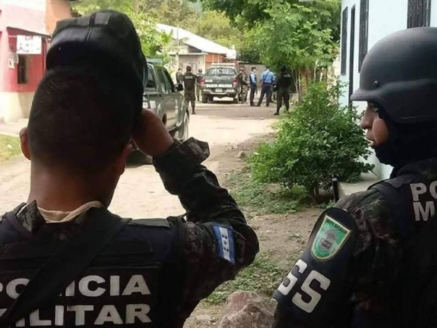 Las imágenes que dejó el enfrentamiento entre presuntos pandilleros y policías en Chamelecón