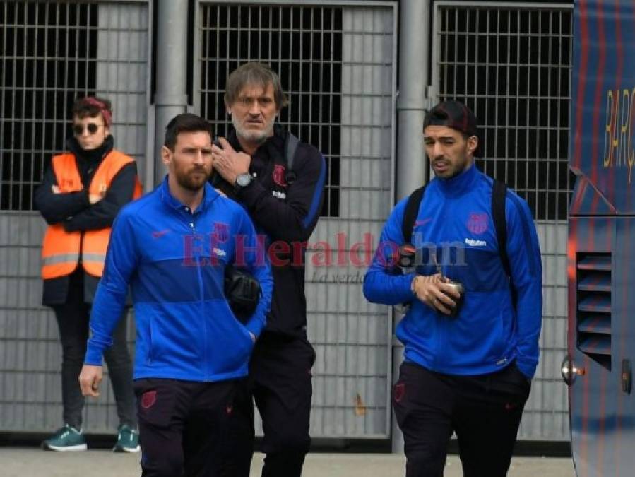 FOTOS: Totalmente custodiado el Camp Nou a pocas horas del clásico entre Barcelona y Real Madrid