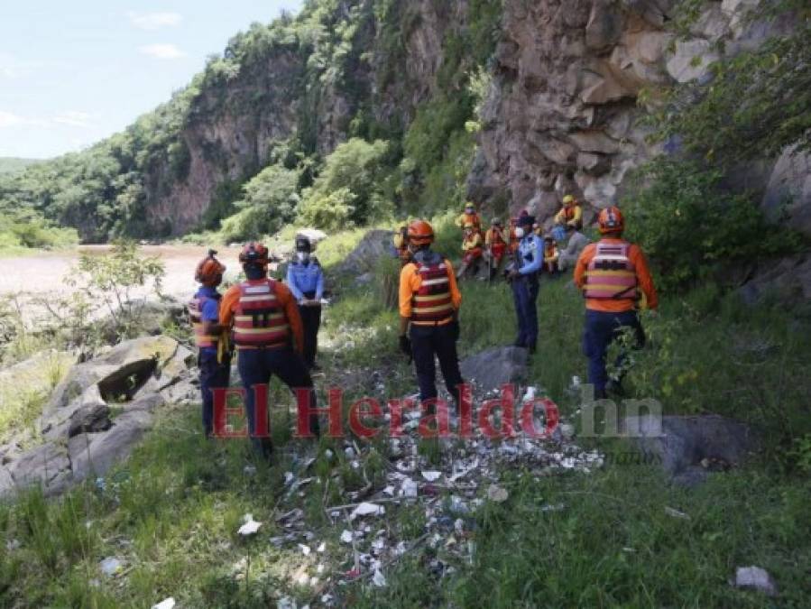 Desgarradoras imágenes del hallazgo de niño ahogado en el río Choluteca