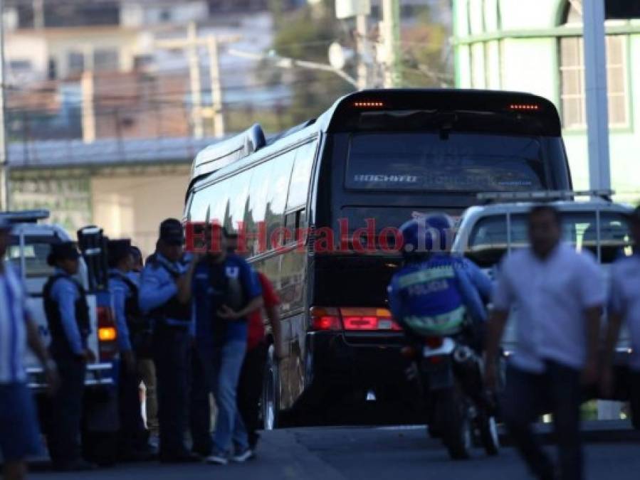 FOTOS: Así fue la llegada de Puerto Rico al Estadio Nacional de Tegucigalpa