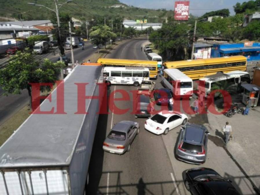 Estas son las zonas obstruidas por el paro nacional de transporte en Honduras