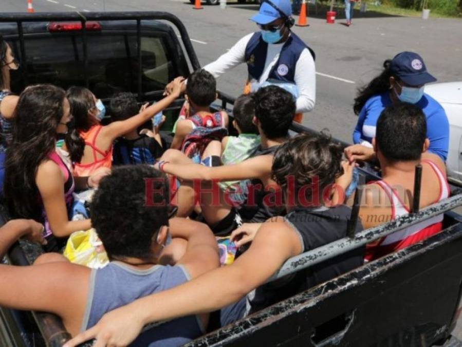 Caravanas vehiculares y operativos: capitalinos vuelven tras Feriado Morazánico