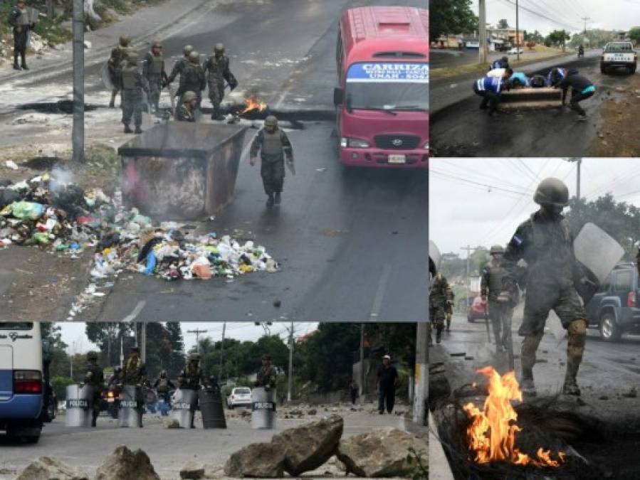 FOTOS: Así han sido las tomas y protestas en varios sectores de Honduras