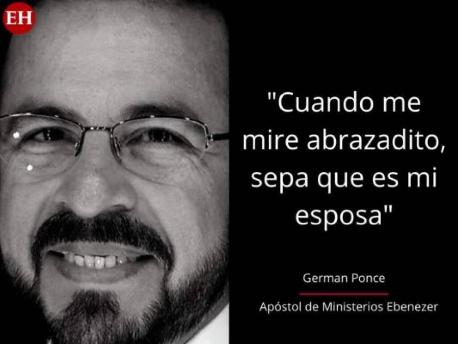 'Cuando me mire abrazadito, sepa que es mi esposa': las frases de German Ponce