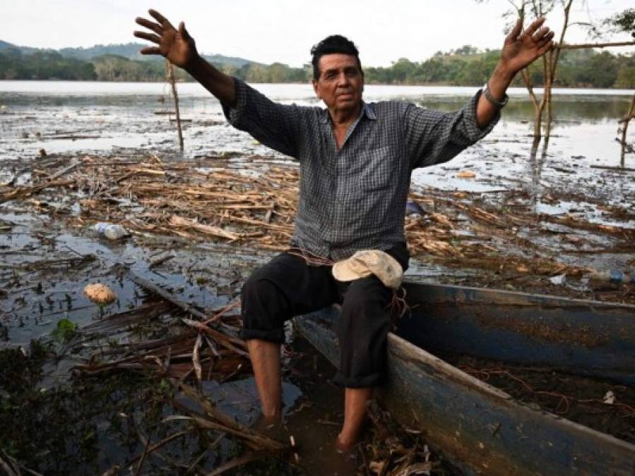 Lluvias por ciclón Eta resucitan lagunas desaparecidas en el norte de Honduras (FOTOS)