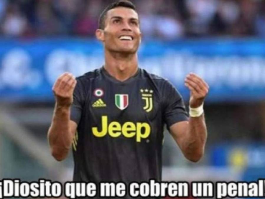 Cristiano Ronaldo aún no marca con la Juventus y es víctima de memes