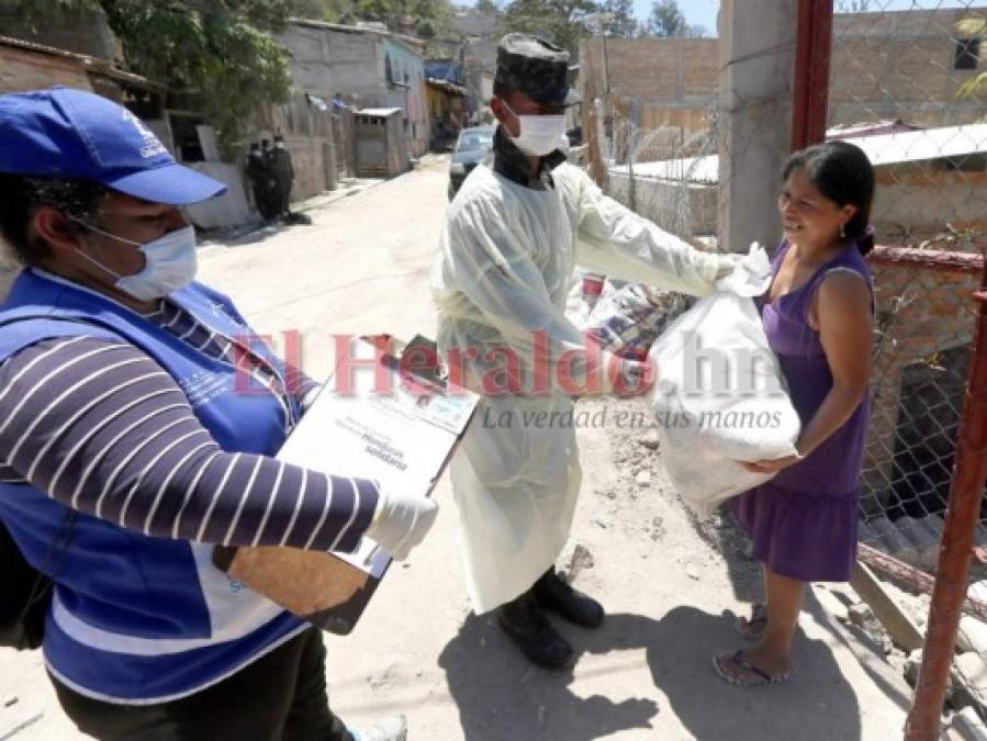 Más de 100 mil hondureños afectados por pandemia ya recibieron saco solidario