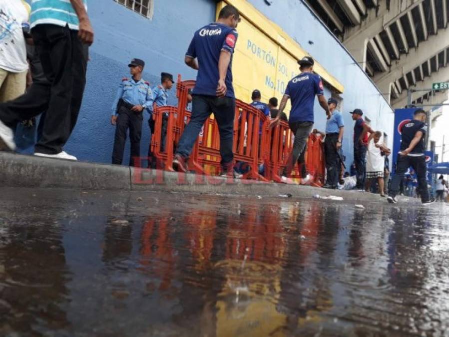 Final de ida Motagua vs Marathón repleta de seguridad en el Estadio Nacional