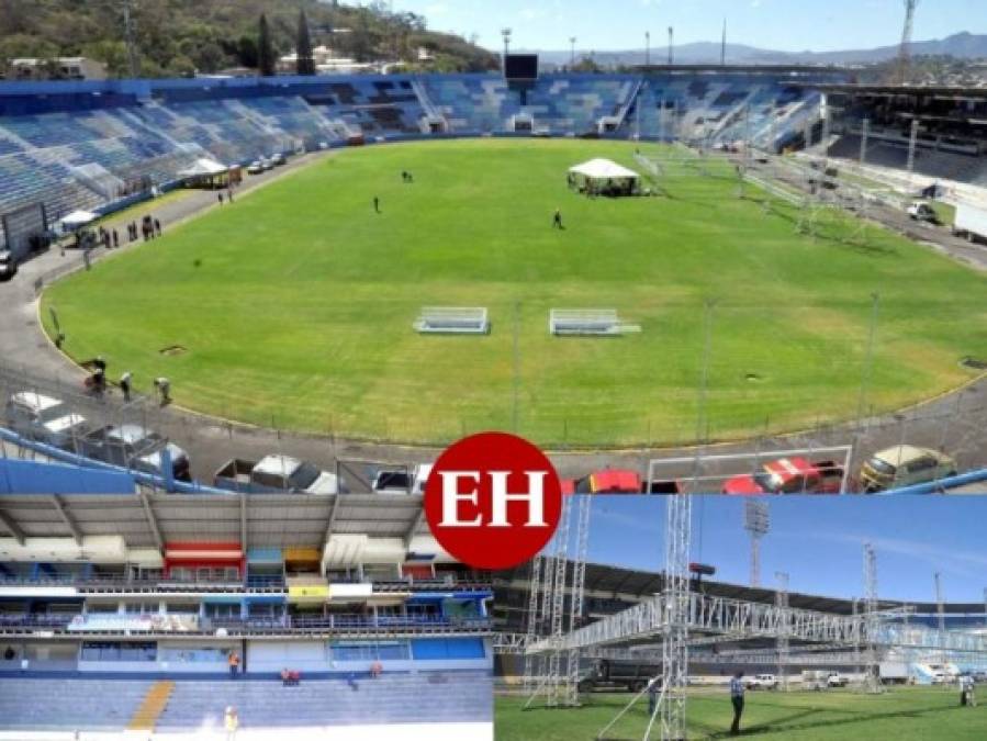 Así luce el Nacional con la instalación de un mega escenario para la toma de posesión  