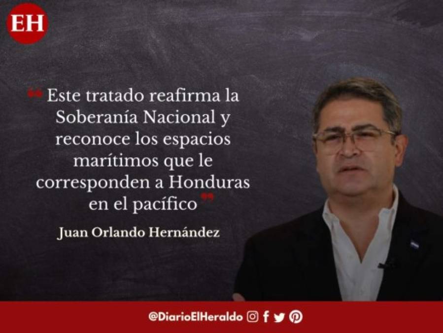 Frases de JOH después de firmar un tratado integracionista con Nicaragua