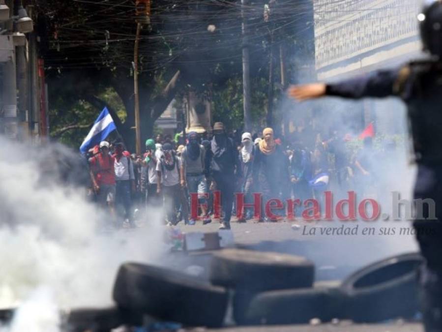 Las 10 fotos más impactantes de protestas en el centro de la capital