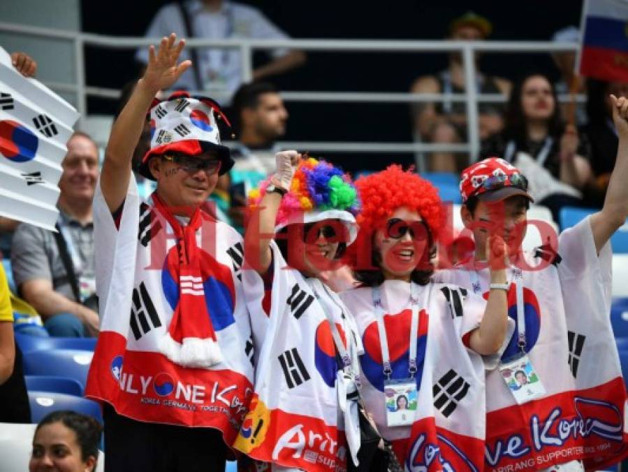 Fotos: Ambiente en el estadio Nizhny Nóvgorod para el Suecia vs Corea del Sur