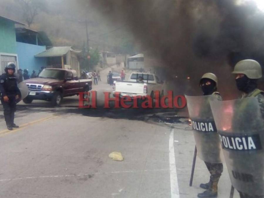 FOTOS: Tomas y desalojos en distintas carreteras de Honduras