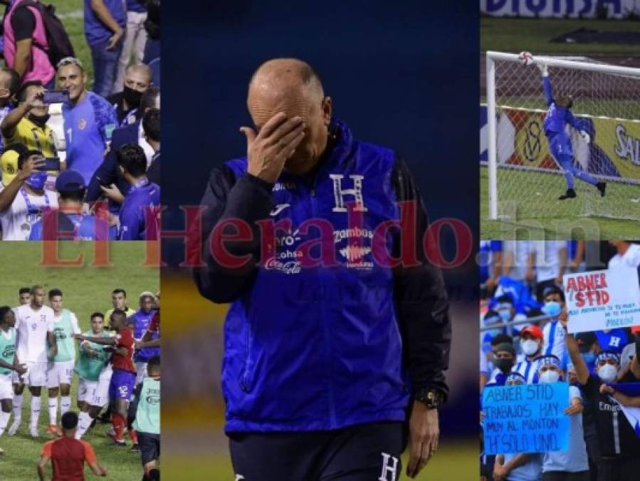 No se vio en TV del Honduras vs. Costa Rica: Frustración de Coito, tapadón de Keylor y peleas en el campo