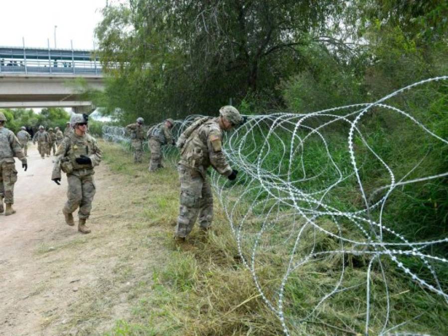 FOTOS: Así resguarda Estados Unidos su frontera sur ante la llegada de caravana migrante