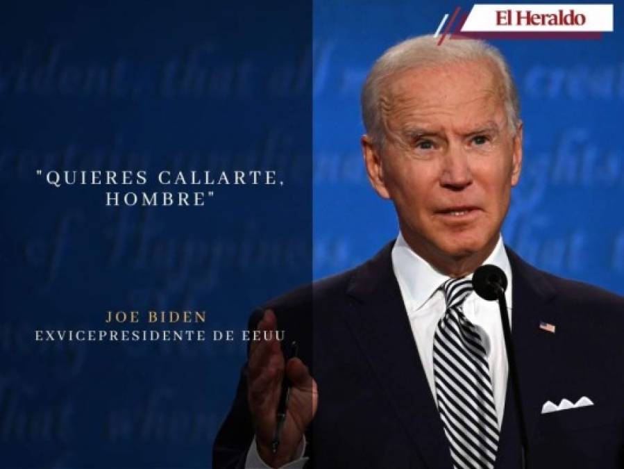 '¿Quieres callarte?': las explosivas frases de Biden contra Trump