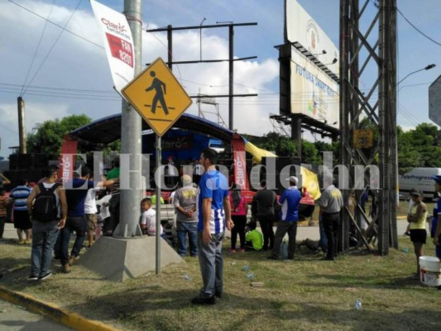 Así es el ambiente que se vive previo al partido Honduras vs México en el Olímpico