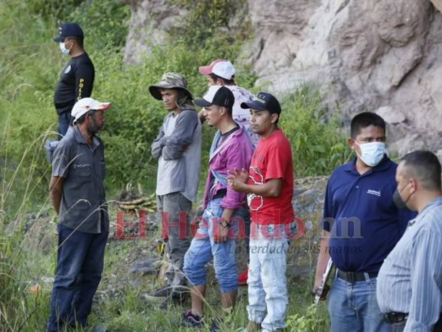 Desgarradoras imágenes del hallazgo de niño ahogado en el río Choluteca