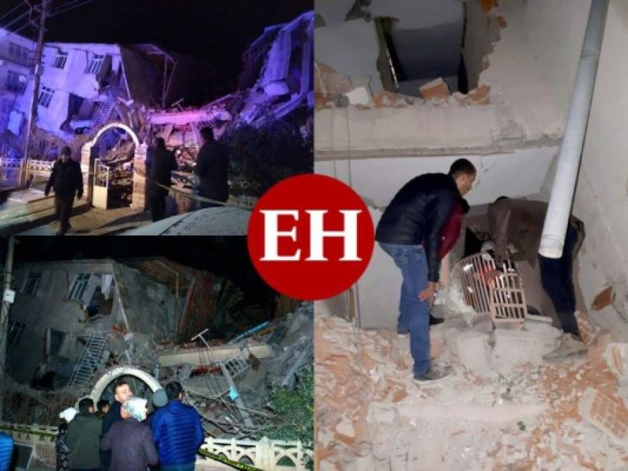 Las imágenes tras sismo de 6.8 grados que enluta a Turquía; cifra de muertos asciende a 14