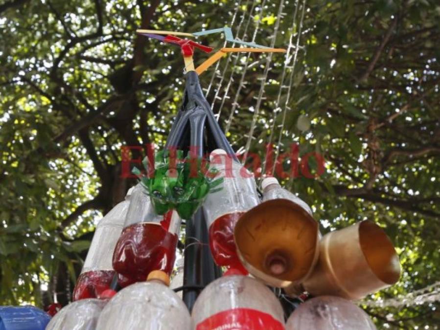 Fotos: Así promueven la ecológica Navidad en barrios deprimidos de la capital de Honduras