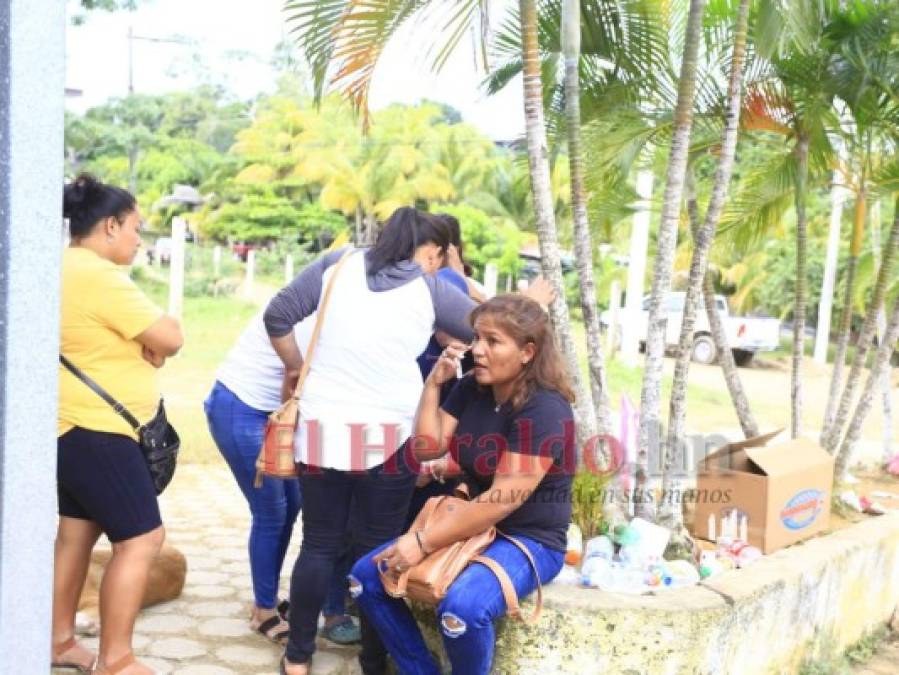 FOTOS: Así amaneció el centro penal de Tela tras brutal masacre