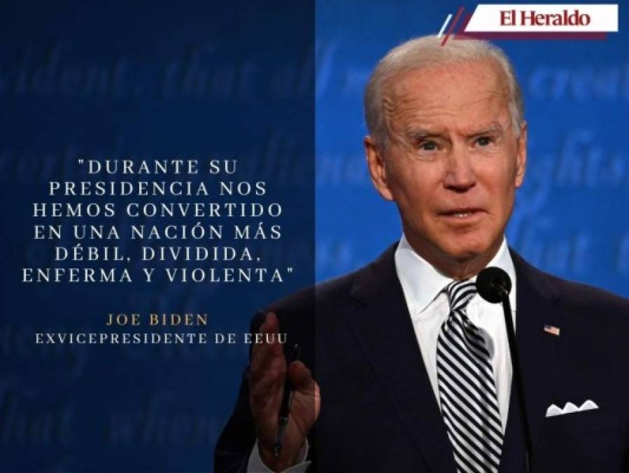 '¿Quieres callarte?': las explosivas frases de Biden contra Trump