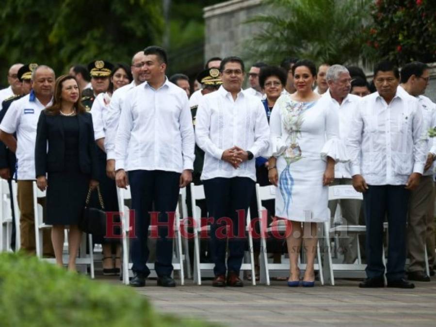 FOTOS: Así lució la pareja presidencial de Honduras en desfiles patrios