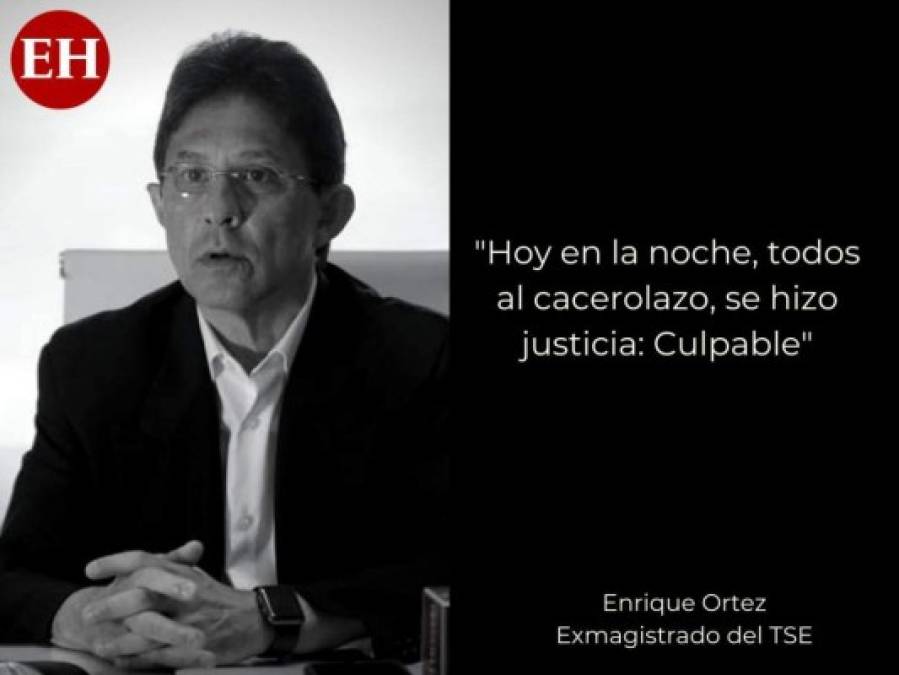 Frases de políticos tras que Tony Hernández fuese declarado culpable