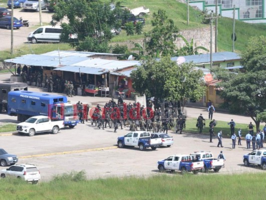 FOTOS: Fuerte presencia militar y policial en la Penitenciaría de Támara