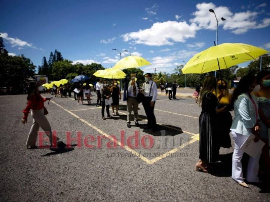 FOTOS: Así fue la primera jornada de graduaciones de la UNAH en 2021