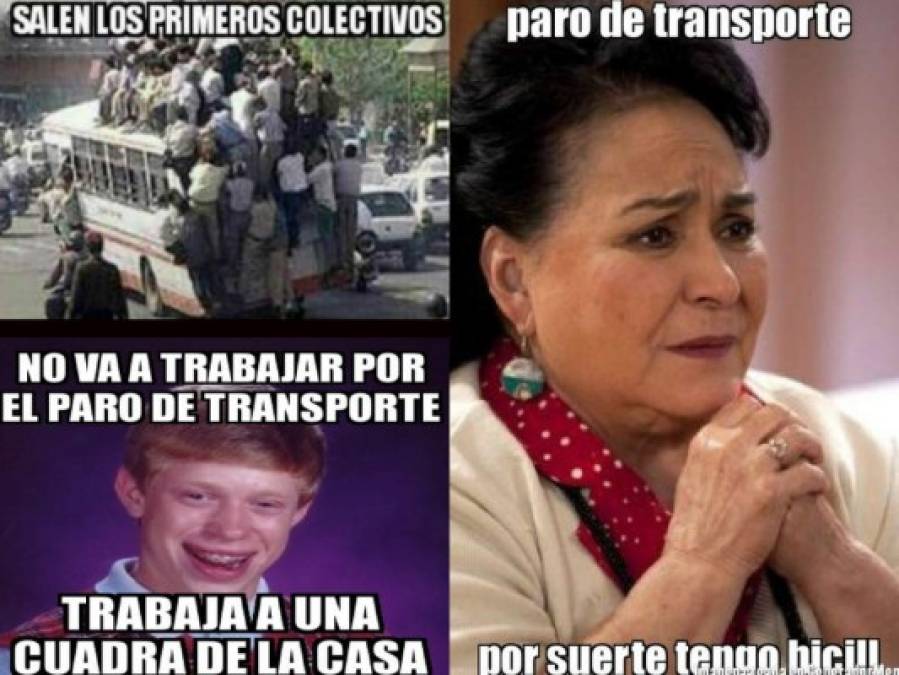Hondureños toman con humor el paro nacional de transporte y viralizan divertidos memes