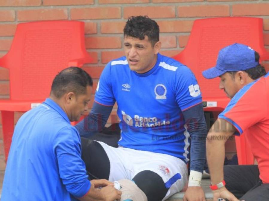 FOTOS: El dolor de Harold Fonseca tras lesionarse en el entreno de Olimpia