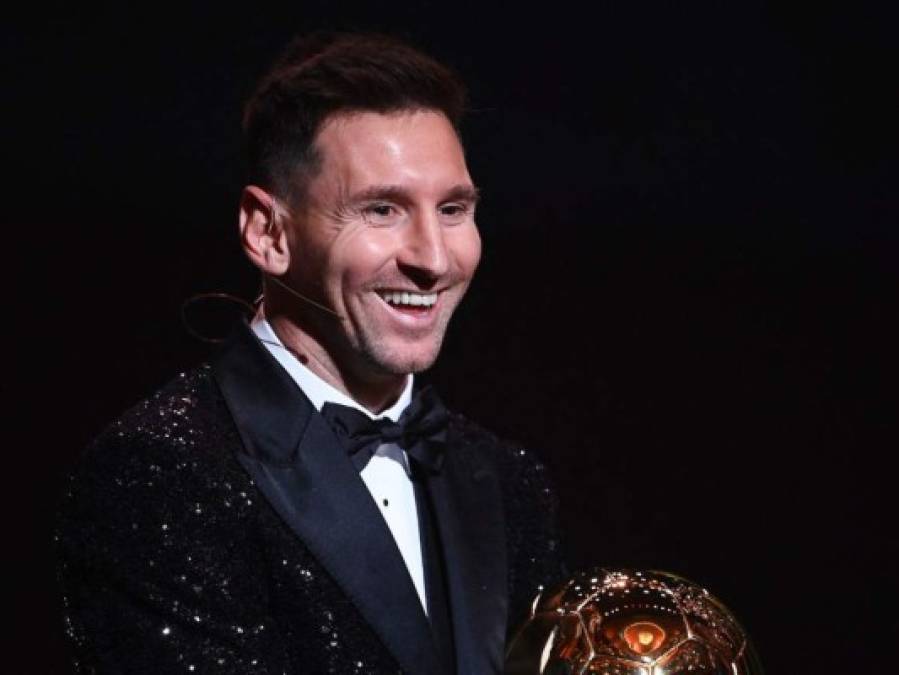 Así vivió Messi la entrega de su séptimo Balón de Oro (Fotos)