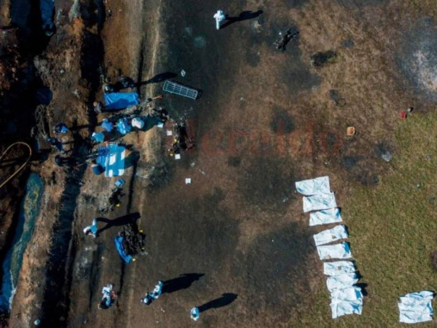 Fuertes imágenes dejó la explosión de conducto de gas en México; 67 muertos y 75 heridos