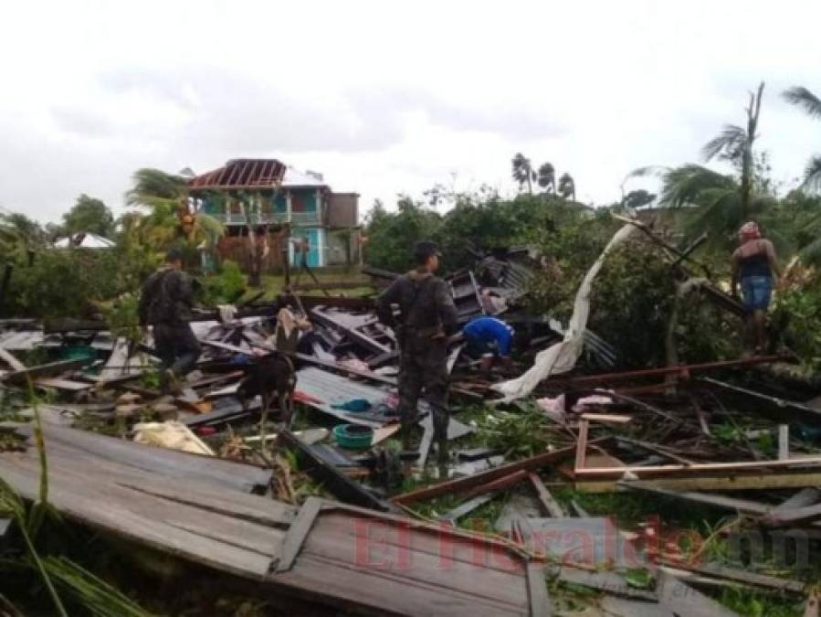 Una muerte y devastación deja la tormenta Iota a su llegada a Honduras (FOTOS)