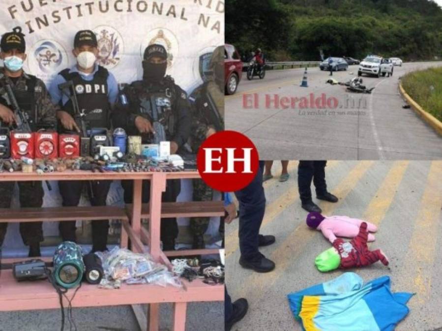 Muertes violentas, accidentes y decomisos: los sucesos que enlutaron Honduras