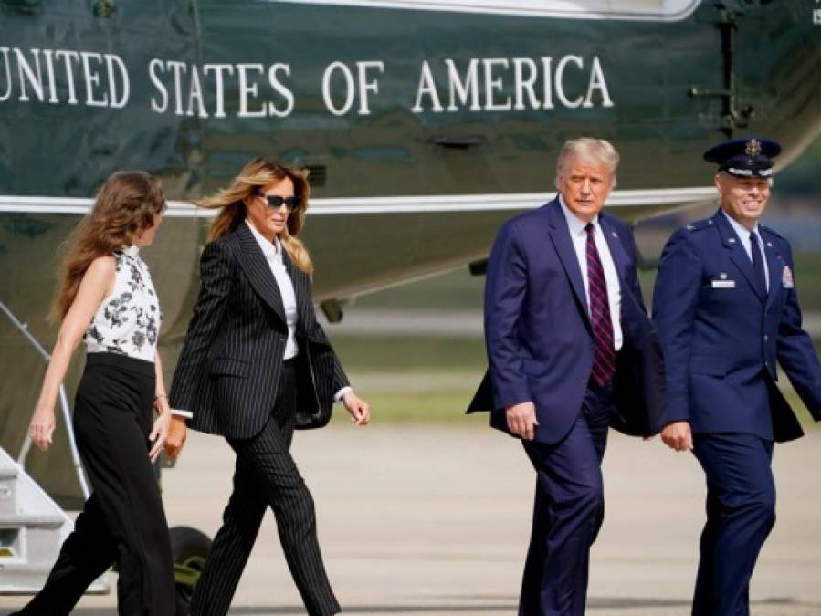 Elegantes y sofisticados, así lució la familia Trump en el debate presidencial