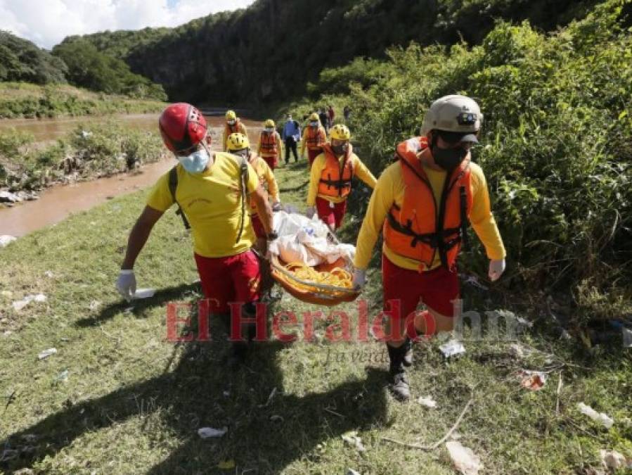 Desgarradoras imágenes del hallazgo de niño ahogado en el río Choluteca