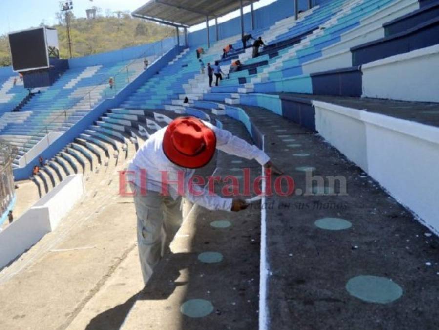 Así luce el Nacional con la instalación de un mega escenario para la toma de posesión  