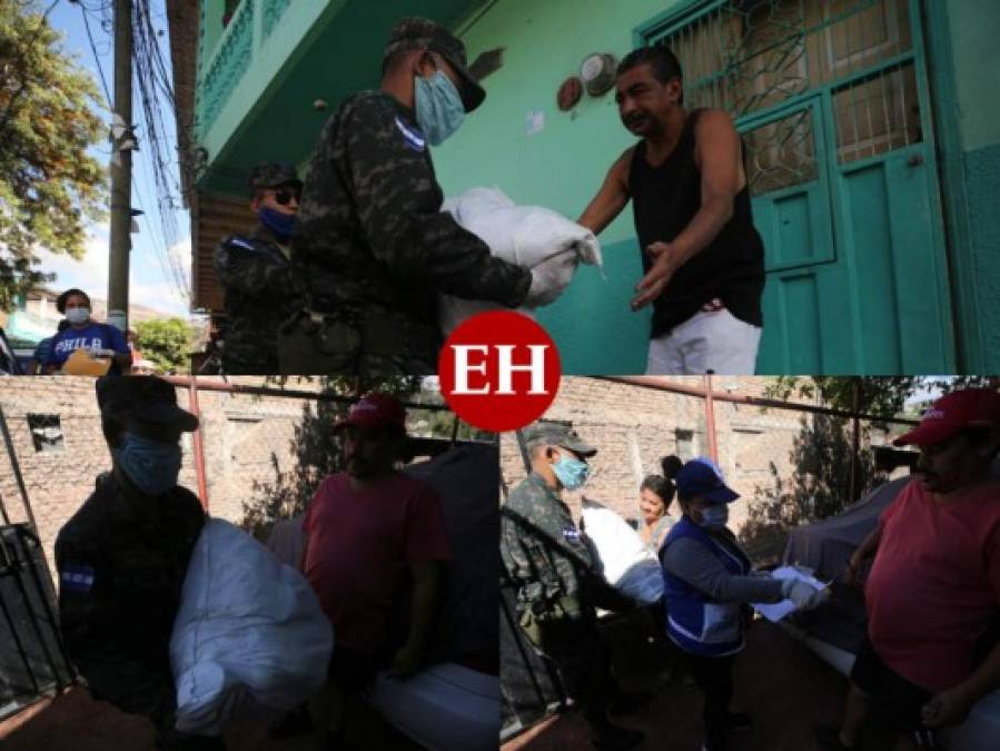 Entrega de alimentos continuó este sábado en colonias de la capital