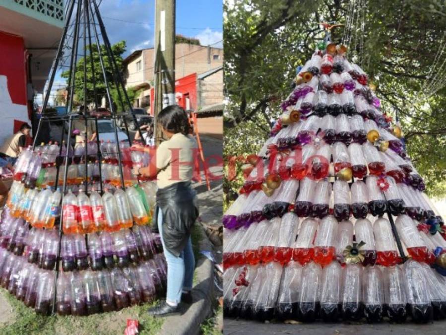 Fotos: Así promueven la ecológica Navidad en barrios deprimidos de la capital de Honduras