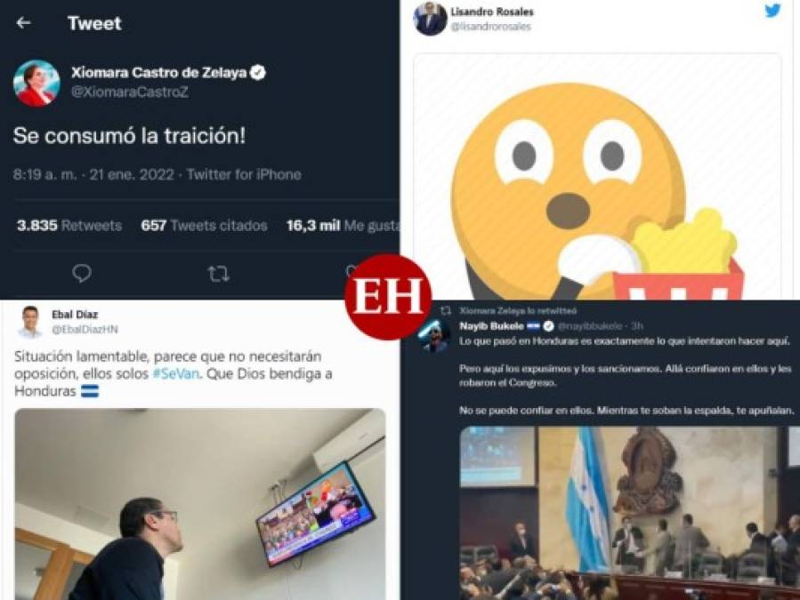 Batalla en Twitter tras juramentación de la directiva temporal del Congreso Nacional